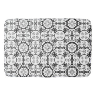 Tapis De Bain Motif de ligne de mosaïque Scarab