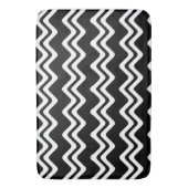 Tapis De Bain Motif de ligne double couleur Zig Zag (devant Vertical)