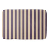 Tapis De Bain Motif de lignes violettes et roses rousses (Devant)
