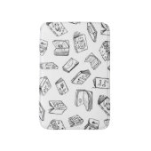 Tapis De Bain Motif de livre (Devant (Vertical))