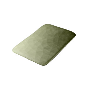 Tapis De Bain Motif de maillage géométrique dégradé vert clair d