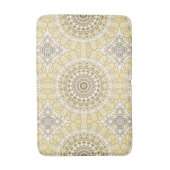 Tapis De Bain Motif de mandala jaune doré (Devant (Vertical))