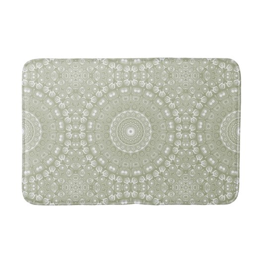 Tapis De Bain Motif de mandala Sage Green (Devant)