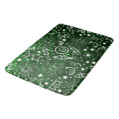Tapis De Bain Motif de Noël blanc vert (Angle)