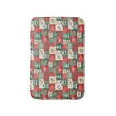 Tapis De Bain Motif de Noël en patchwork de campagne (Devant (Vertical))