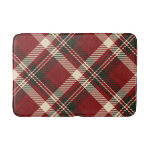 Tapis De Bain Motif de Noël moderne rouge beige