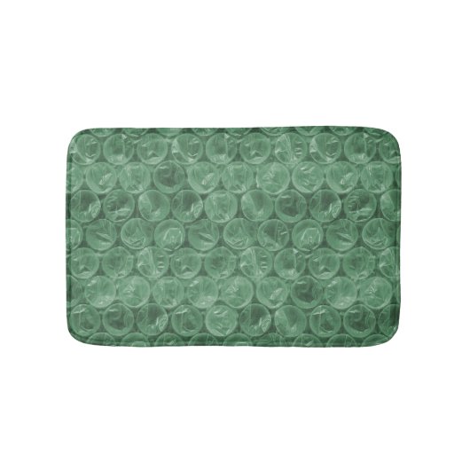 Tapis De Bain Motif de papier bulle vert (Devant)