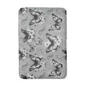 Tapis De Bain Motif de papillon gris (Devant (Vertical))