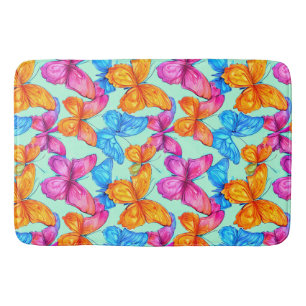 Tapis De Bain Motif de papillons colorés