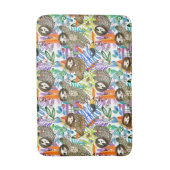 Tapis De Bain Motif de paresse d'aquarelle de bande dessinée (Devant (Vertical))