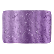 Motif de Parties scintillant en argent violet chic