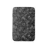 Tapis De Bain Motif de Parties scintillant moderne Monogramme Bl (Devant (Vertical))