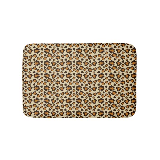 Tapis De Bain Motif de peau de guépard (Devant)