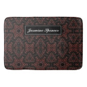 Tapis De Bain motif de peau de serpent unique Brown (Devant)