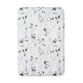 Tapis De Bain Motif de peinture noire (Devant (Vertical))