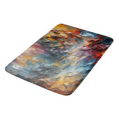 Tapis De Bain Motif de peinture texturé épais (Angle)