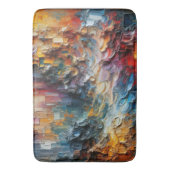 Tapis De Bain Motif de peinture texturé épais (devant Vertical)