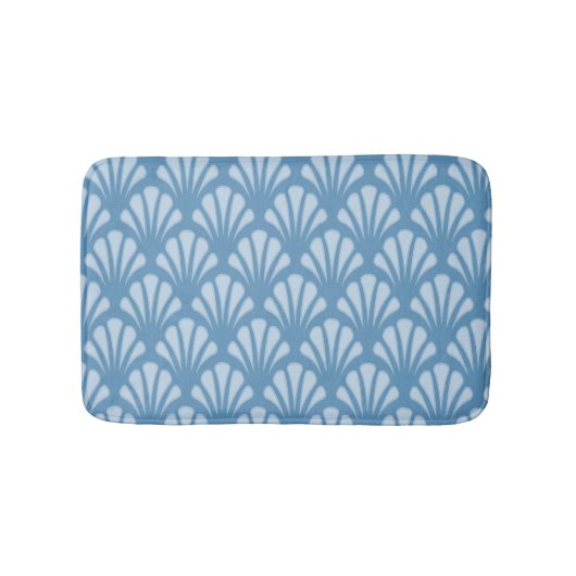 Tapis De Bain Motif de pétoncle bleu (Devant)