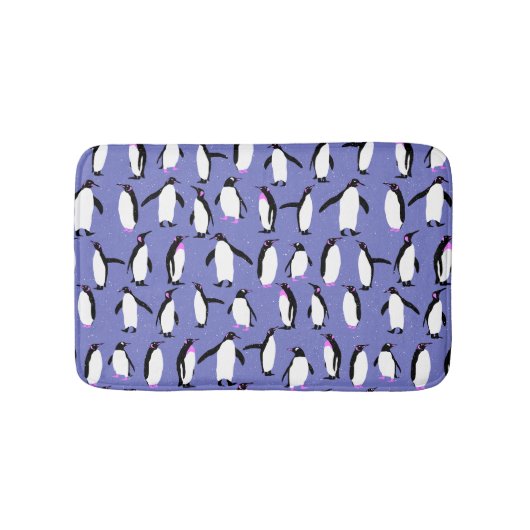 Tapis De Bain Motif de pingouin d'hiver mignon (Devant)