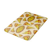 Tapis De Bain Motif de pizza au fromage fondu (Angle)