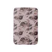 Tapis De Bain Motif de plume de paon (Devant (Vertical))