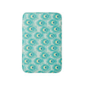 Tapis De Bain motif de plumes de paon (Devant (Vertical))