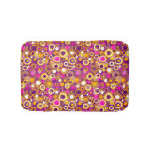 Tapis De Bain Motif de point violet de polka (Devant)