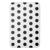 Tapis De Bain Motif de points blancs et noirs (devant Vertical)