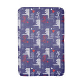 Tapis De Bain Motif de points de repère de Londres (Devant (Vertical))