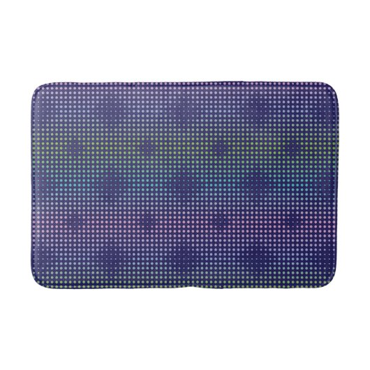 Tapis De Bain Motif de points holographiques Iridescente (Devant)