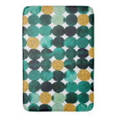 Tapis De Bain Motif de points - parties scintillant émeraude et (devant Vertical)