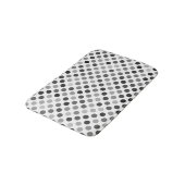 Tapis De Bain Motif de points Polka monochrome (points noirs et (Angle)