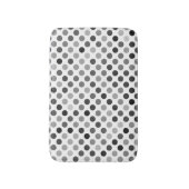 Tapis De Bain Motif de points Polka monochrome (points noirs et (Devant (Vertical))