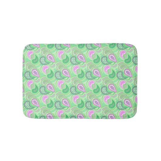 Tapis De Bain Motif de pois abstrait de concombres turcs (Devant)