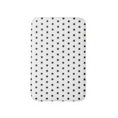 Tapis De Bain Motif de pois noir et blanc (Devant (Vertical))