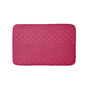 Tapis De Bain motif de pois rose de rose d'or de faux minuscule