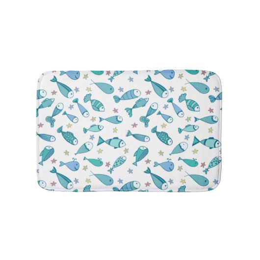 Tapis De Bain Motif De Poisson Et D'Amidon (Devant)
