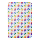 Tapis De Bain Motif de Polka Arc-En-Ciel Fuzzy (devant Vertical)