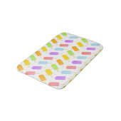 Tapis De Bain Motif de Popsicle de l'aquarelle estivale savoureu (Angle)