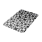 Tapis De Bain Motif de projection de peinture noire (Angle)