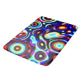 Tapis De Bain Motif de pulse de Neon vibrant (Angle)