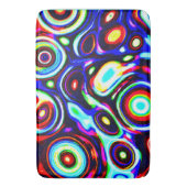 Tapis De Bain Motif de pulse de Neon vibrant (devant Vertical)