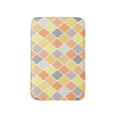 Tapis De Bain Motif de quatrefoil jaune, orange et gris (Devant (Vertical))