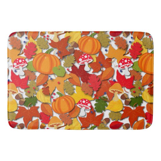 Tapis De Bain Motif de récolte automne (Devant)