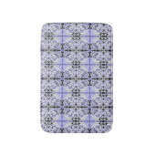 Tapis De Bain Motif de répétition Abstrait blanc pourpre (Devant (Vertical))