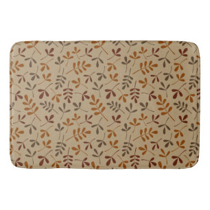 Tapis De Bain Motif de répétition des feuilles d'automne assorti