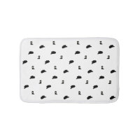 Motif de rodéo minimaliste noir et blanc