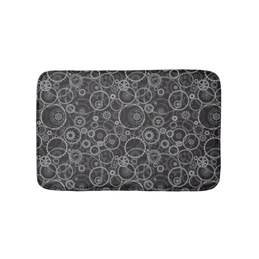 Tapis De Bain Motif de roues dentées (Devant)