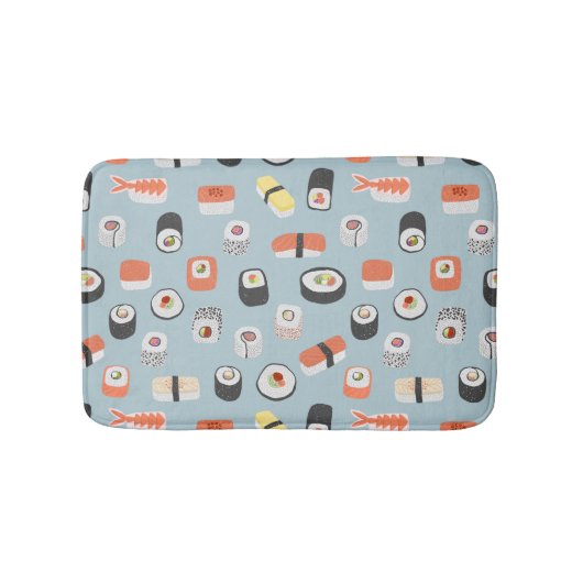 Tapis De Bain Motif de rouleaux Sushi Nigiri Maki (Devant)