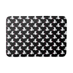 Tapis De Bain Motif de sensibilisation au cancer du sein White B